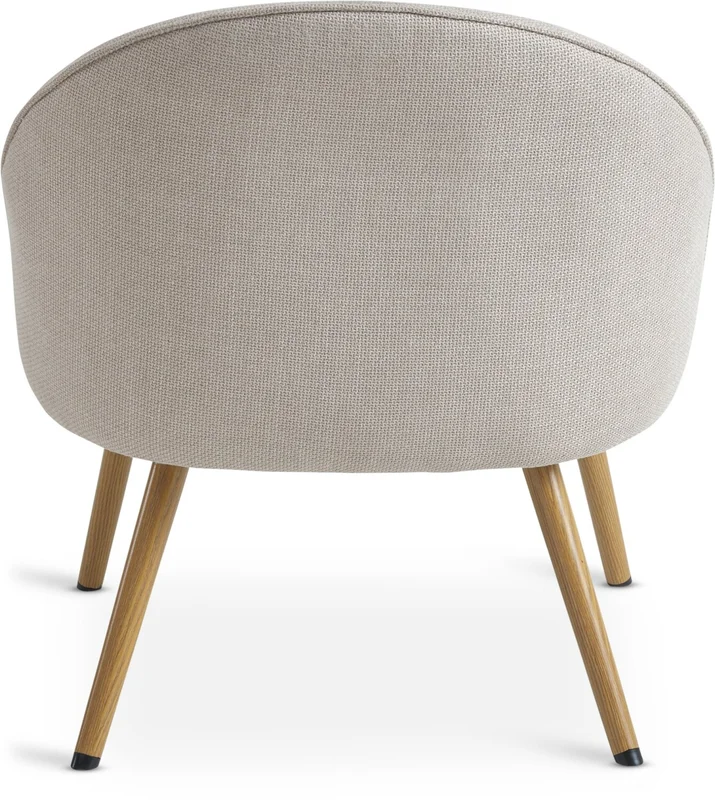 Sillón THORUP 1 cuerpo tela beige/color roble en Beige - Butacas, banquetas y puffs, Uruguay | JYSK, vista 3