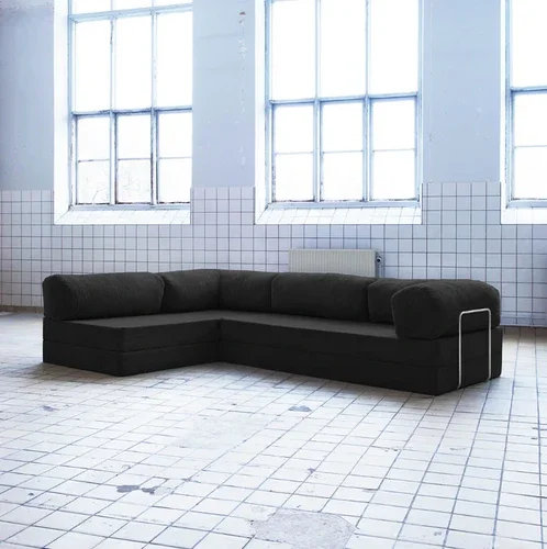 Sofá Teddy - Chaise longue (Pana) en Verde - Sillones y sofás, Uruguay | Bloop Home, vista 4