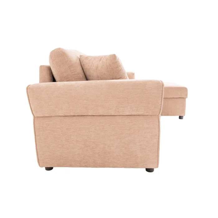 Sofá Cama Chaise/baúl Tela Natural-beige Bristol Beige en Beige - Sillones y sofás, Uruguay | Divino, vista 5