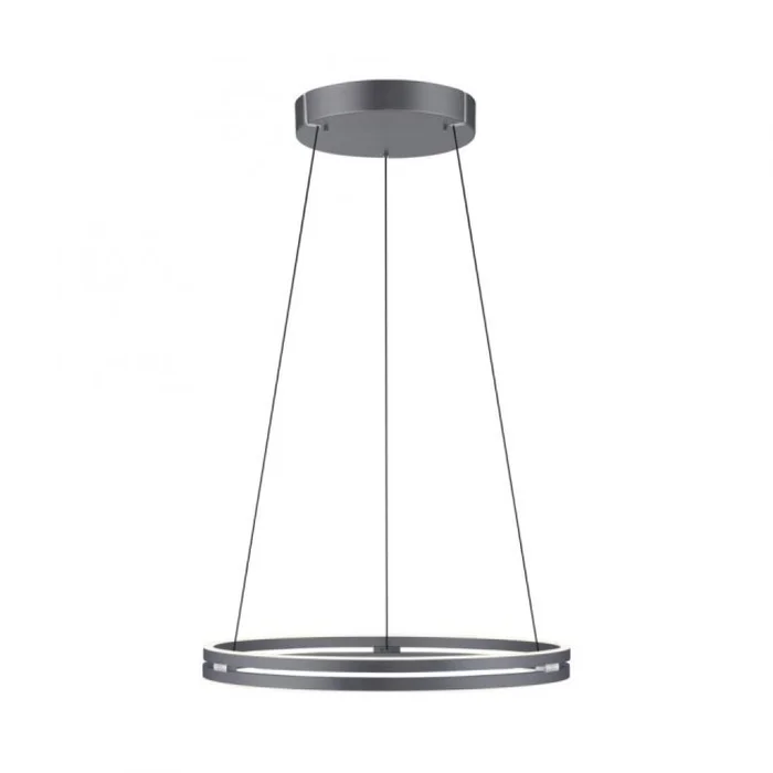 Colgante led anillo motorizado 44w 70cm a control remoto con varias funciones, Gris grafito en Gris - Lámparas colgantes, Uruguay | Iluminica, vista 2