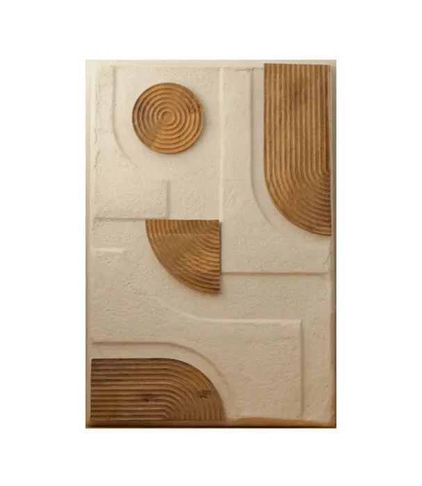 DECO PARED ESPIRALES MADERA en Madera natural - Espejos, Uruguay | Masinfinito Casa