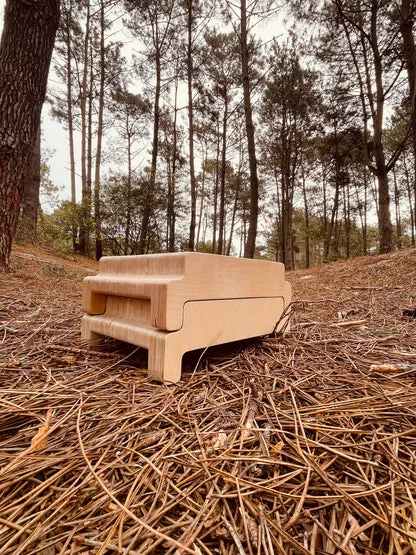 Banco individual Japonés en Madera natural - Butacas, banquetas y puffs, Uruguay | La Pieza, vista 6