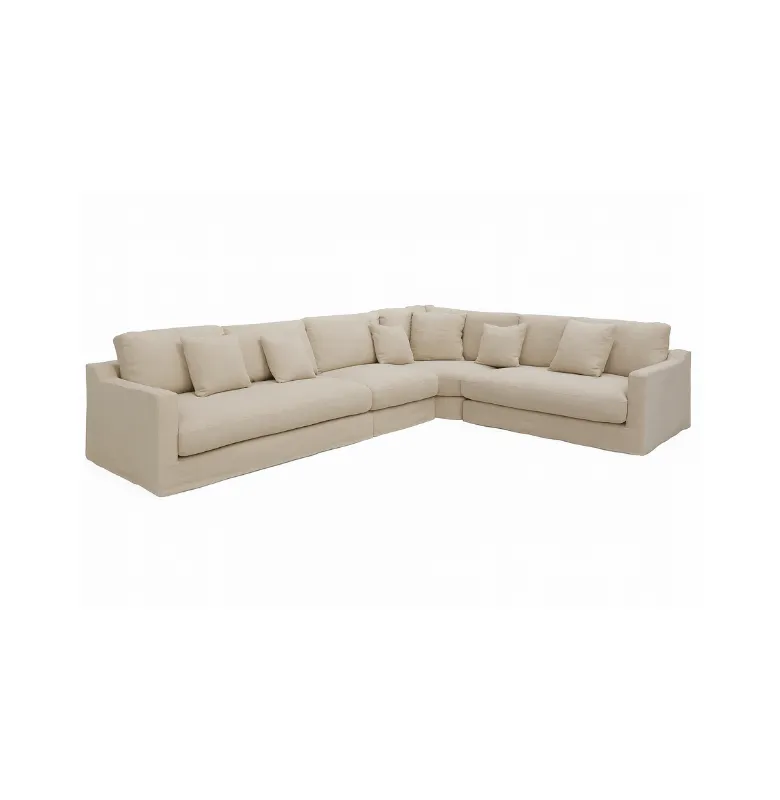 SOFA EN L MILANO LINO HEAVY en Beige - Sillones y sofás, Uruguay | Masinfinito Casa