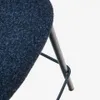 Taburete Maina - de chenilla azul y patas de acero con acabado azul FSC Mix Credit 65 cm en Azul - Butacas, banquetas y puffs, Uruguay | Kavehome, vista 5 de 10