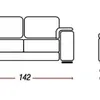 Juego De Living Sillon 3+2 Cuerpos Sofa Pu Negro Cordoba en Negro - Aparadores y recibidores, Uruguay | Soy Hogar, vista 6 de 8