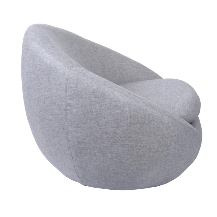 Butaca Giratoria Tela Gris Oslo en Gris - Sillones y sofás, Uruguay | Divino, vista 5
