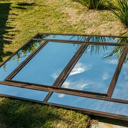 Espejo Ventana - Zainas en Marrón - Espejos, Uruguay | Zainas