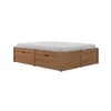 Cama Madera Maciza Con Cajones - Queen - Línea beauty - Amendoa - Dormitorio, Uruguay | Ecowood, vista 4 de 7