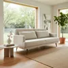 SOFA CAMA NORDICO TELA CLARA - ALMOHADONES BEIGE -PRODUCTO CON DETALLES - OUTLET en Blanco - Sillones y sofás, Uruguay | Champagne Home, vista 3 de 5