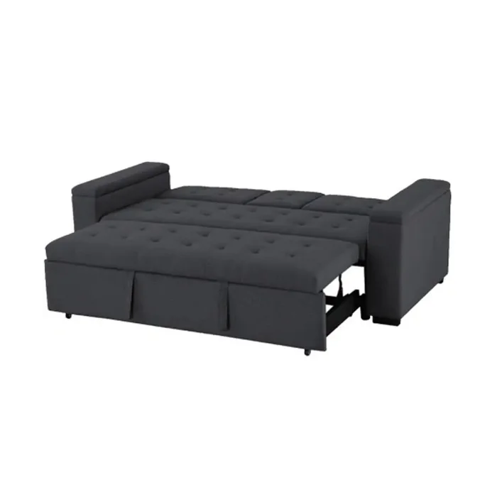 Sofa Cama 2 Cuerpos Con Vasera Apertura Frontal en Gris - Sillones y sofás, Uruguay | Soy Hogar, vista 5