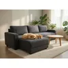 Sofá 3 Cuerpos + Chaise derecho - Tela Pet friendly gris en Gris - Sillones y sofás, Uruguay | Champagne Home, vista 1 de 5