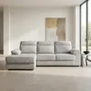 Rinconera Owen - Tela Microfibra - Chaise izquierdo - 12073 (Greige) en Beige - Sillones y sofás, Uruguay | NYR, vista 2 de 6