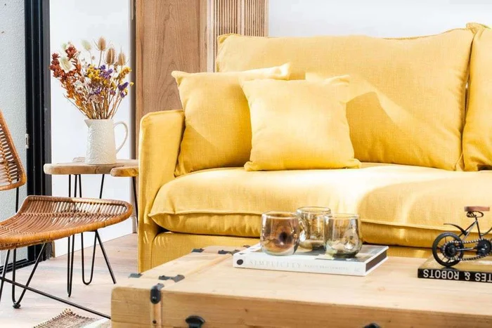 SILLON JOAQUINA - LINO BELGA ANTIMANCHAS en Beige - Sillones y sofás, Uruguay | La Iberica, vista 18