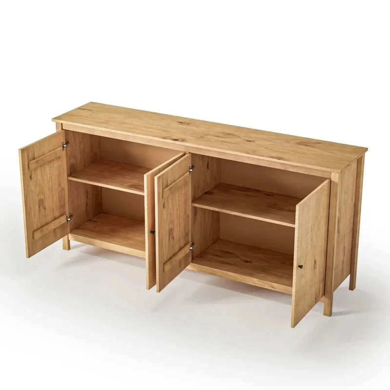 Aparador Cómoda 4 Puertas - Línea Maden - Marrón en Blanco - Aparadores y recibidores, Uruguay | Ecowood, vista 4