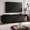 Rack TV Vigo Negro - Muebles para TV, Uruguay | Berna home, vista 5 de 5
