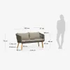Set Inti de sofá 2 plazas y 2 butacas de cuerda verde FSC 100% en Verde - Sillones y sofás, Uruguay | Kavehome, vista 7 de 8