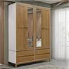 Ropero Prata 4 Puertas 4 Cajones Con Espejos 2813w en Multicolor - Roperos y placares, Uruguay | Albanés, vista 1 de 2