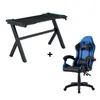 Silla + Escritorio Gamer Led en NEGRO/AZUL - Escritorios y sillas de escritorio, Uruguay | Divino, vista 2 de 8