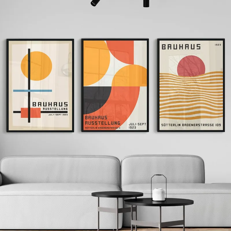 Bauhaus - Orange en Multicolor - Láminas, Uruguay | La Cuadrería