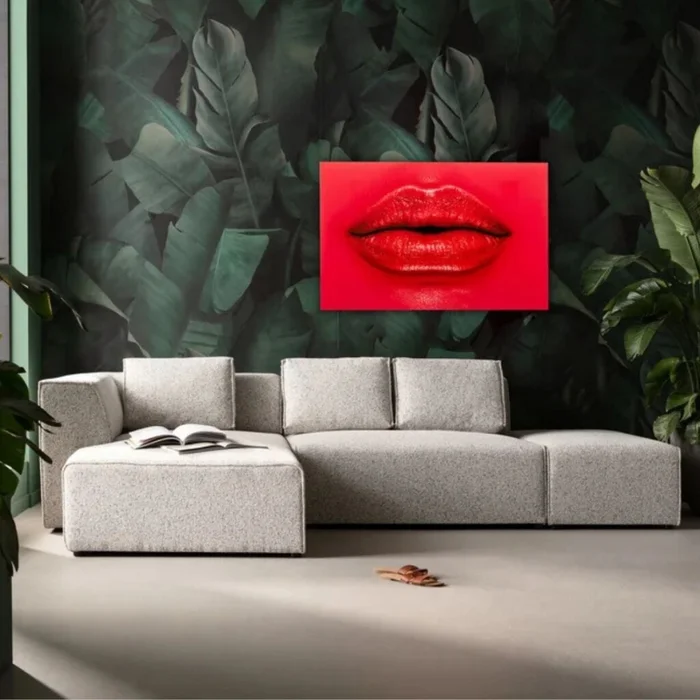CUADRO RED LIPS ROJO  en Rojo - Decoración, Uruguay | Viasono