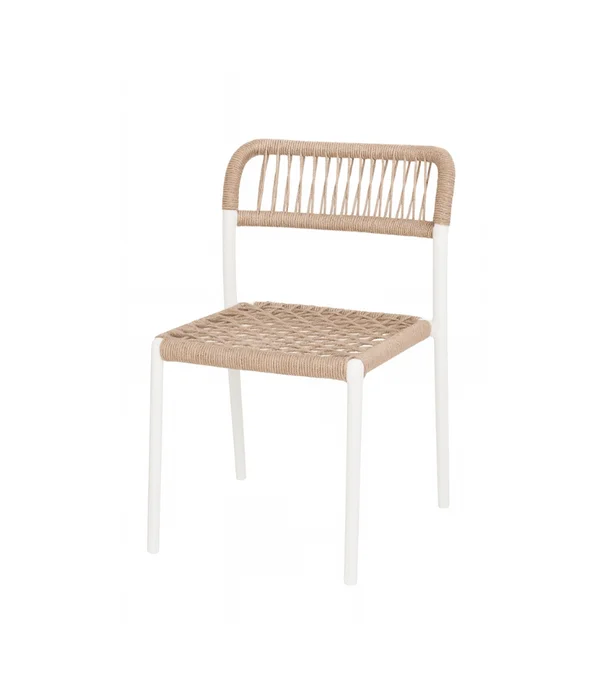SILLA CUERDA PP NATURAL Y BCO en Multicolor - Muebles para el exterior, Uruguay | Más Infinito Casa