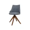 SILLA LUCI GIRATORIA PATAS DE MADERA / COLOR GRIS 2126 - Escritorios y sillas de escritorio, Uruguay | Rosas Hermanos, vista 1 de 2