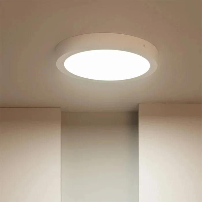 Panel LED Redondo de Adosar 24W Luz Cálida en Blanco - Lámparas colgantes, Uruguay | Serlux, vista 2