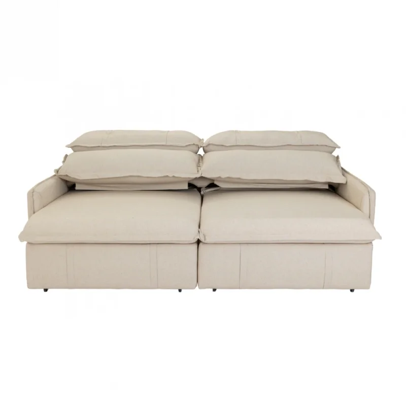 Sofá Bariloche Extensible Reclinable - 3 Cuerpos - beige en Beige - Sillones y sofás, Uruguay | Berna home, vista 3
