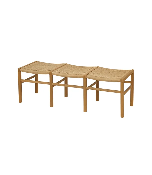 BANCO LARGO SALT RATTAN Y TEKA 150CM en Madera natural, Uruguay | Más Infinito Casa