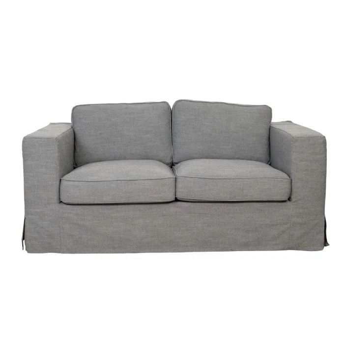 Sofá Con Funda Desmonttable 2 Cuerpos Tela-y-madera Gris Charlie en Gris - Sillones y sofás, Uruguay | Divino, vista 2
