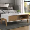 Mesa de living Linea Veneza - Blanco/Miel en Multicolor - Mesas de living, Uruguay | La Cueva Muebles, vista 1 de 3