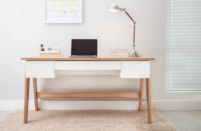 Escritorio de 3 cajones línea Trend |  26106 en Madera natural - Escritorios, Uruguay | World Vigo