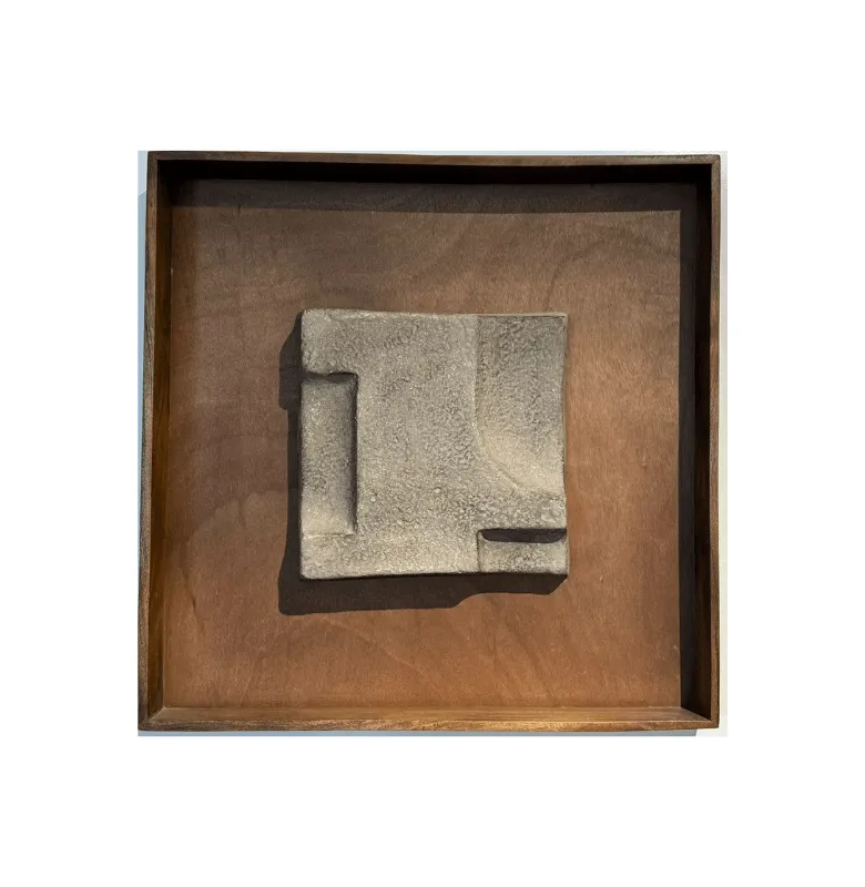 CUADRO ARTERIORS CUADRADO MADERA 69X68 en Madera natural - Espejos, Uruguay | Masinfinito Casa