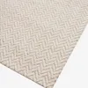 Alfombra Calira de lana jacquard trenzado beige 230 x 160 cm en Madera natural - Textiles, Uruguay | Kavehome, vista 5 de 6