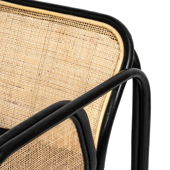 Butaca Rattan Negro Manao en Negro - Sillones y sofás, Uruguay | Divino, vista 3