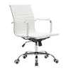 Silla De Escritorio Simil-cuero Blanco D-101 en Blanco - Escritorios y sillas de escritorio, Uruguay | Divino, vista 2 de 3