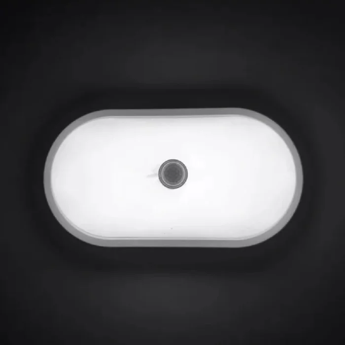 Plafón Exterior Led Ovalado con Sensor de Movimiento Blanco en Blanco - Lámparas colgantes, Uruguay | Serlux, vista 2