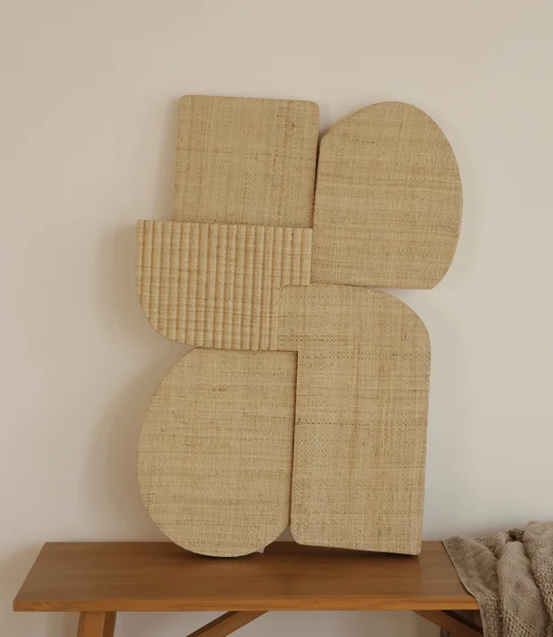 ESCULTURA ARTE DE COLGAR FIBRAS en Madera natural - Espejos, Uruguay | Masinfinito Casa, vista 3