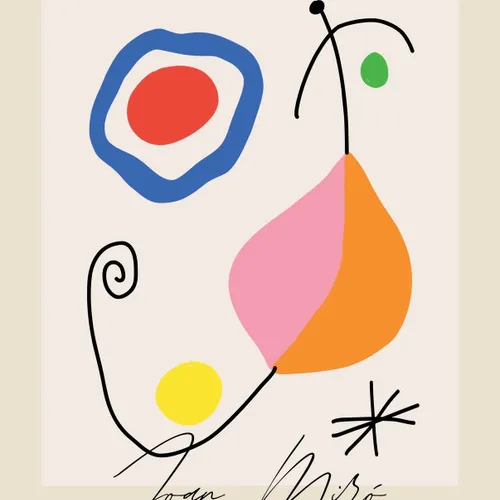 Joan Miró en Multicolor - Láminas, Uruguay | Mara Estudio