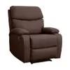 Sillón Reclinable 1 Cuerpo Marrón en Marrón - Sillones y sofás, Uruguay | La Cueva Muebles, vista 5 de 6
