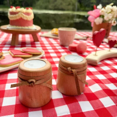 Candelabros de madera peque – Set x2 en Madera natural - Velas y Portavelas, Uruguay | Dreams On Time, vista 24