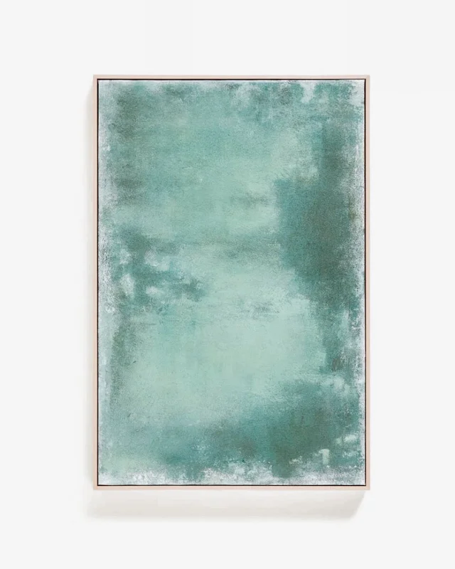 Cuadro abstracto Selnar - verde 60 x 90 cm en Amarillo - Decoración de pared, Uruguay | Kavehome, vista 7