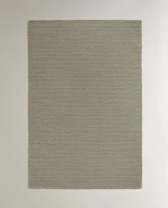 ALFOMBRA ALGODÓN LANA NUDOS en Gris - Alfombras, Uruguay | Zara Home, vista 2