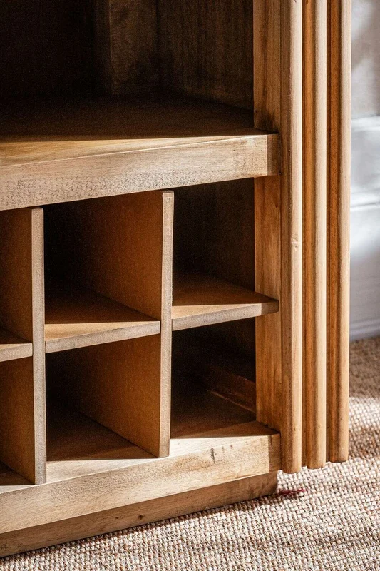 MUEBLE BAR CON BODEGUERO - ALAMO en Madera natural - Bibliotecas, Uruguay | La Iberica, vista 6