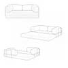 Sillón Cama 2 Cuerpos CloudNest - Gris en Azul - Sillones y sofás, Uruguay | La Cueva Muebles, vista 6 de 6