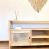 Rack con estante y esterilla de viena natural en Madera natural - Muebles, Uruguay | Decoramuss, vista 2 de 2