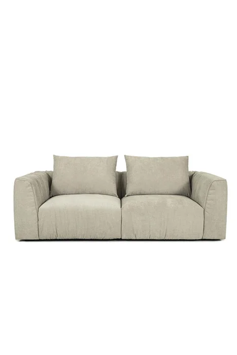 SOFA CORSO 216X105X80CM TELA GRIS CLARO - Sillones y sofás, Uruguay | Vinibel