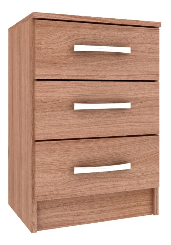 Mesa De Luz 3 Cajones Dormitorio Cp038 en Negro - Dormitorio, Uruguay | Soy Hogar, vista 5
