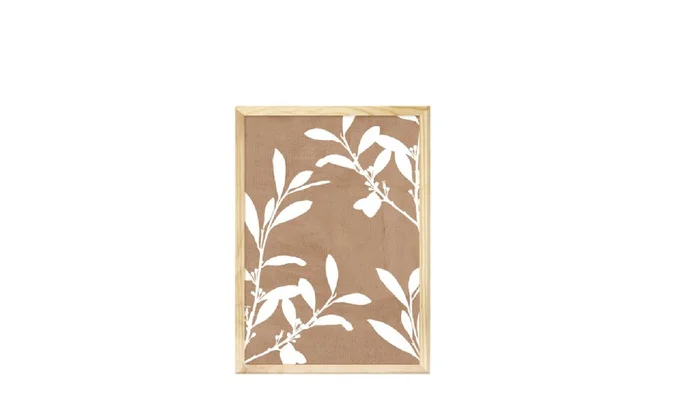 Lámina con Marco de Madera en Madera natural - Decoración de pared, Uruguay | Finkel