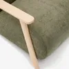 Butaca Meghan de chenilla verde y madera maciza de fresno con acabado natural en Verde - Butacas, banquetas y puffs, Uruguay | Kavehome, vista 6 de 9
